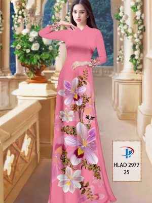 Vải Áo Dài Hoa In 3D AD HLAD2977 28